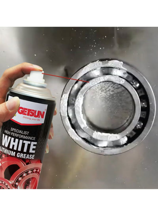 White Lithium Grease Spray 450ml – Long-Lasting High-Pressure Lubricant
