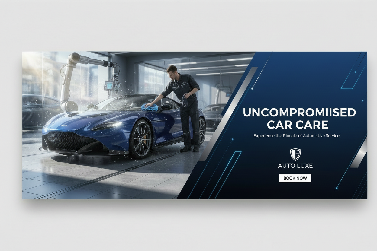 generate a promotional banner in car service